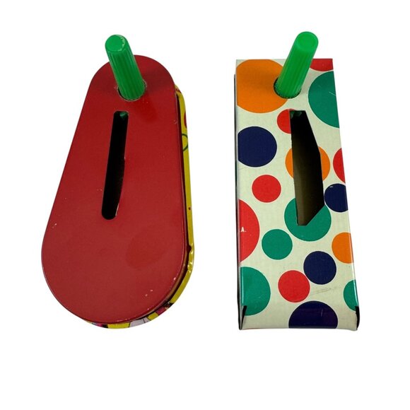 Lot of 8 Tin Litho Toy Noisemakers New Years Party US Metal Mfg Co Vintage 1950s - Picture 3 of 11